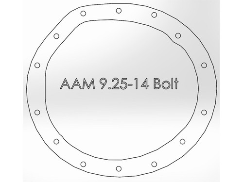 aFe Power Front/Rear Diff Cover Kit w/ Oil 03-13 Dodge L6 Trucks (AAM 9.25-14 & AAM 11.5-14) - 46-7700AB Technical Drawing