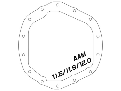 aFe Power Front/Rear Diff Cover Kit w/ Oil 19-25 Dodge L6 Trucks (AAM 9.25-12 & AAM 11.5/12-14) - 46-7702AB Technical Drawing