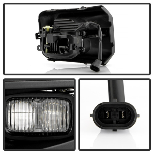 Spyder 16-23 Toyota Tacoma TRD OEM LED Fog Lights W/Switch - Clear (FL-CL-TTA2016-TRD-C) - 9053993 Photo - Unmounted