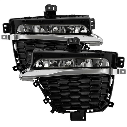 Spyder 22-24 Jeep Grand Cherokee (2-Row) OEM LED Fog Lights w/Switch - Clear (FL-JGC22-LED-C) - 9054211 Photo - Primary