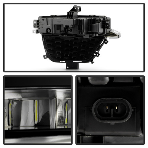 Spyder 22-24 Jeep Grand Cherokee (2-Row) OEM LED Fog Lights w/Switch - Clear (FL-JGC22-LED-C) - 9054211 Photo - Unmounted