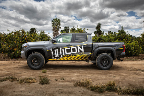 ICON 2024+ Toyota Tacoma 1.25in-3in Stage 5 Suspension System Tubular w/ Triple Rate Spring - K53295TS Photo - lifestyle view