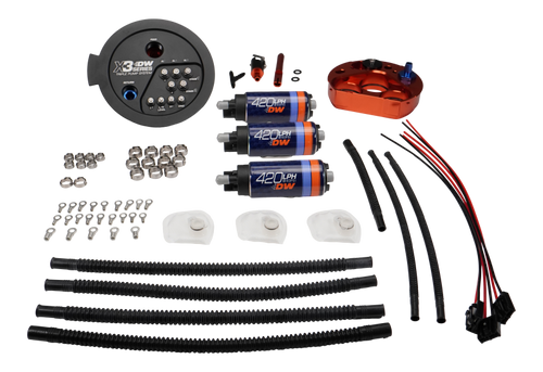 DeatschWerks 20-24 A90/91 Toyota Supra/G8X BMW M3/M4 Fuel Pump Module w/Triple DW420s - 9-423-7080 Photo - lifestyle view