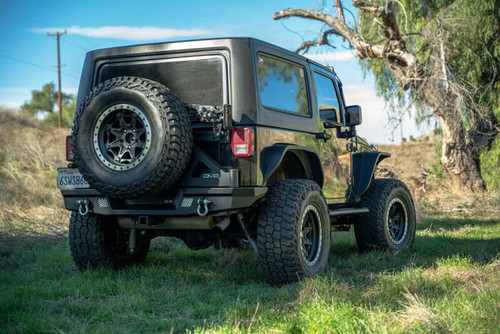 DV8 Offroad 07-18 Jeep Warngler JK Full-Width Rear Bumper - RBJK-13 Photo - Primary