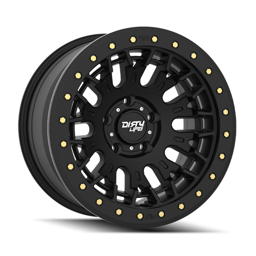 Dirty Life DT-3 17X9 5x127 -12 Offset - Satin Black w/ Simulated Beadlock - 9317-7973MB Photo - Primary
