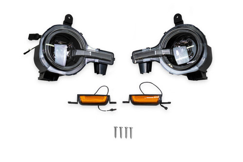 DV8 Offroad 2021-2025 Ford Bronco Black Headlights - HLCBR-01 Photo - out of package