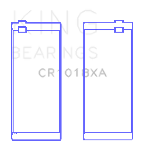 King Engine Bearings Mercedes Benz Om611.960/981/Om646.821/962/966 (Size +0.75mm) Conrod Bearing Set - CR1018XA0.75 Photo - Primary