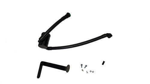 J&L 15-17 Ford F-150 5.0L Oil Separator 3.0 PCV Side - Black Anodized - 3132P-B Photo - Primary