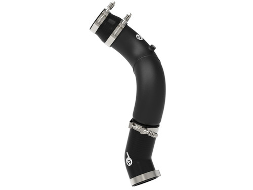 aFe BladeRunner 3-1/2in Aluminum Cold Charge Pipe Black RAM Diesel Trucks 25-26 L6-6.7L (td) - 46-20819-B Photo - Primary