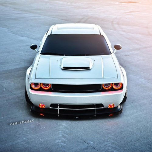 Oracle 08-14 Dodge Challenger LED Projector Headlight Halo Kit - Red - 2238-003 Photo - lifestyle view