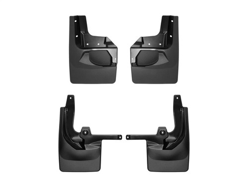 WeatherTech 18-22 Jeep Wrangler Front & Rear Mudflaps - Black - 110100-120099 Photo - Primary