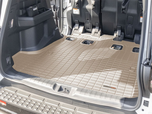 WeatherTech 25-26 Toyota 4Runner Trunk Cargo Liners - Tan - 411828 Photo - Mounted
