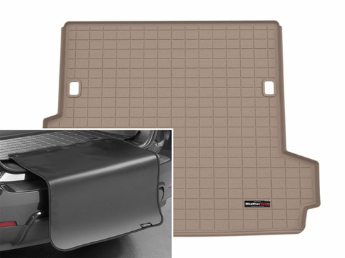 WeatherTech 25-26 Toyota 4Runner Hybrid Trunk Cargo Liner w/Bumper Protector - Tan - 411831SK Photo - Primary