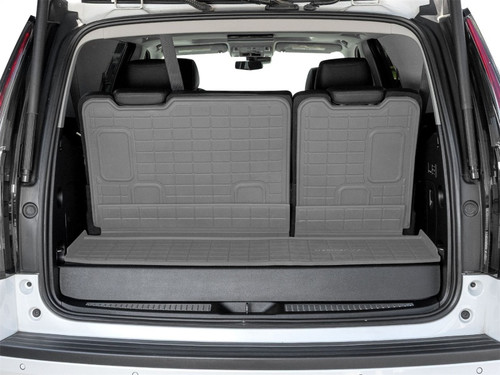 WeatherTech 18-20 Chevrolet Tahoe Behind 3rd Row Seating SeatBack Cargo Liners HP - Grey - 421731IM Photo - Primary