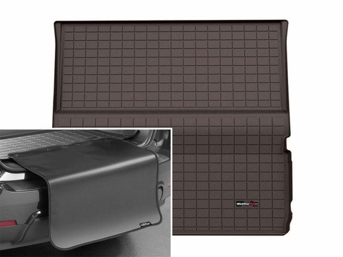 WeatherTech 25-26 Ford Expedition Trunk Cargo Liner w/Bumper Protector - Cocoa - 431869SK Photo - Primary