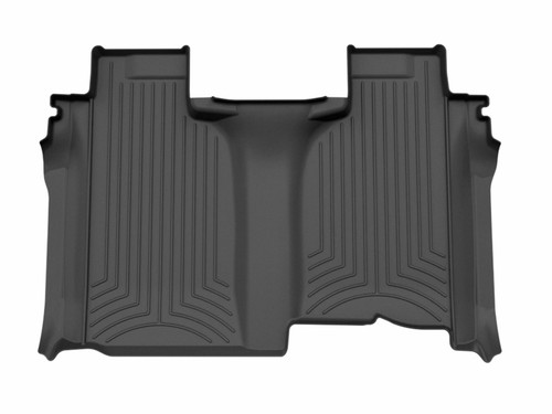 WeatherTech 19-26 Chevrolet Silverado 1500 2nd row Rear FloorLiner HP for Vinyl Floors - Black - 4414365VIM Photo - Primary