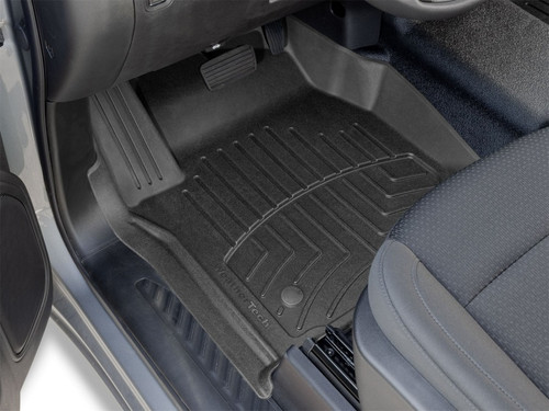 WeatherTech 19-26 Chevrolet Silverado 1st Row Front FloorLiner HP for Vinyl Floors - Black - 4415431VIM Photo - Primary