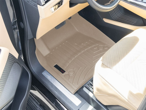 WeatherTech 25-26 Cadillac Escalade IQ 1st Row Front FloorLiner - Tan - 4519251 Photo - Mounted