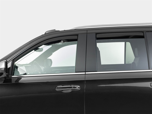 WeatherTech 21-26 Cadillac Escalade Front Rear Side Window Deflectors - Matte Blk - 821010IMB Photo - Primary
