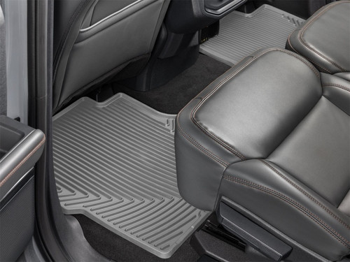 WeatherTech 25-26 Lincoln Navigator 2nd Row Rear All-Weather Floor Mats - Grey - W773GR Photo - Mounted