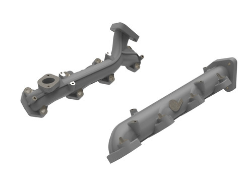 aFe BladeRunner Ported Ductile Iron Exhaust Manifold Ford Diesel Trucks 15-19 V8-6.7L (td) - 46-40184 Photo - Primary