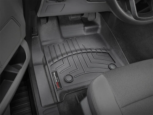 WeatherTech 24-26 Ford Ranger/Ranger Raptor Front FloorLiner - Black - 4418491 Photo - Mounted