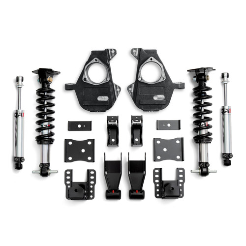 QA1 07-16 Chevrolet Silverado 4WD Lowering Kit w/ Spindles Double Adjustable 4in-6in - LK12-GMT04 Photo - Primary