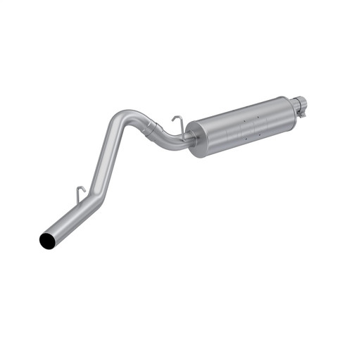 MBRP 97-99 Jeep Wrangler TJ Inline-4 2.5L/Inline-6 2.5in Aluminized Steel Cat Back Single Side Exit - S5512P Photo - Primary