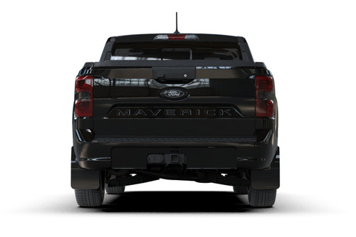 Rally Armor 22-26 Ford Maverick Black Mud Flap - Metallic Black Logo - MF145-UR-BLK-MBK User 1