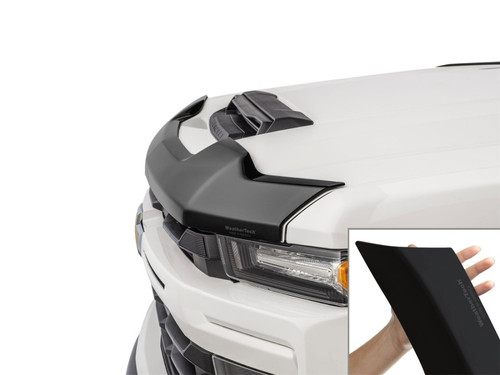 WeatherTech 24-26 Toyota Tacoma / 25-26 Toyota 4Runner Hood Hood Skin Protector - Matte Black - 55269IMB Photo - Primary