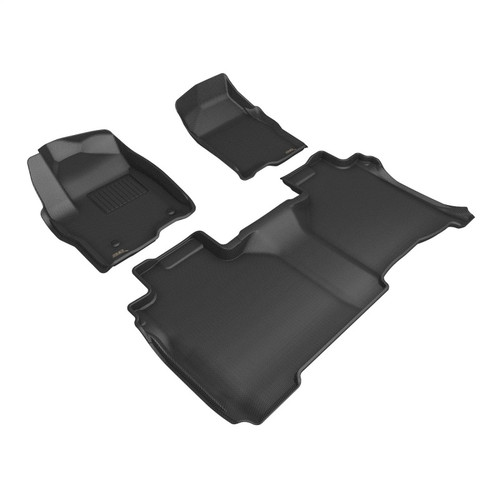 3D MAXpider 19-26 GMC Sierra 1500 Double Cab Kagu Black Full Set - L1GM04401509 Photo - Primary