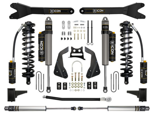 ICON 05-07 Ford F250/F350 4-5.5in Stage 5 Coilover Conversion System w/ Radius Arms - K63115R Photo - Primary