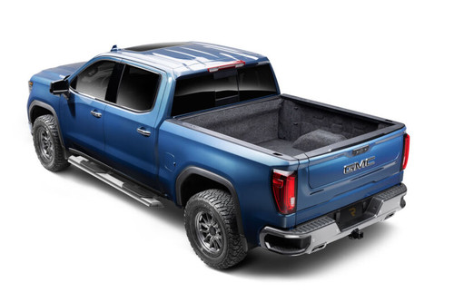 RealTruck 19-26 Chevy Silverado/GMC Sierra 1500 Crew Cab Traxio 4in Nerf Bars - Stainless Steel - NBF24-87011-28S Photo - Mounted