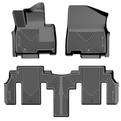 Husky Liners 22-25 Kia Carnival WeatherBeater Front & 2nd Row Floor Liners - Black - 96611 Photo - Primary