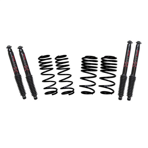 Skyjacker 21-24 Jeep Wrangler Non-Rubicon JL 4XE 2in-2.5in Susp. Lowering Kit w/ Black MAX Shocks - LOWJL025EPB Photo - Primary