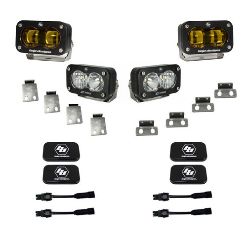 Baja Designs 21+ Ford Raptor S2 SAE Pro Fog Pocket Light Kit - 448182 User 1