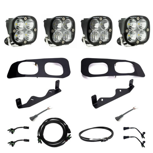 Baja Designs 2023+ Ford F-250/350 Super Duty Squadron Pro Dual Fog Pocket Light Kit w/ Upfitter - 448256UP Photo - Primary