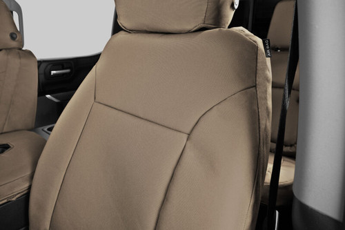 Covercraft 21-24 Ford F150 Endura PrecisionFit Custom Front Row Seat Covers - Tan/Tan - GTF4252ABENTT Photo - out of package