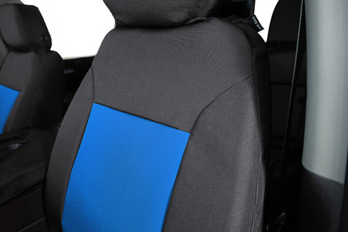 Covercraft 21-24 Ford Raptor Endura PrecisionFit Custom Front Row Seat Covers - Blue/Black - GTF4300ABENDB Photo - out of package