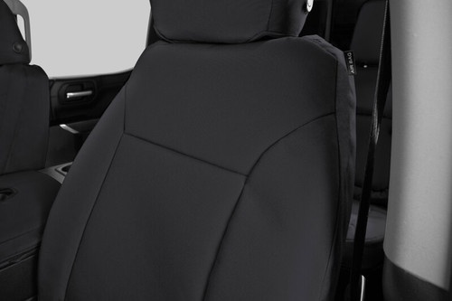 Covercraft 21-24 Ford Raptor Endura PrecisionFit Custom Front Row Seat Covers - Black/Black - GTF4301ABENBK Photo - out of package