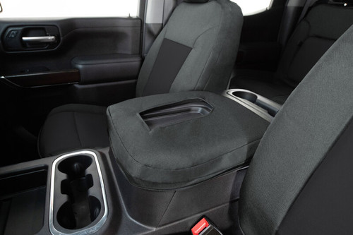 Covercraft 14-21 Toyota Tundra Endura PrecisionFit Custom Front Row Seat Covers - Charcoal/Black - GTT1087ABENCB Photo - out of package
