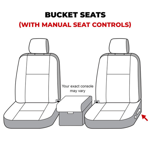 Covercraft 07-13 Toyota Tundra Polycotton SeatSaver Custom Front Row Seat Covers - Charcoal - SS2382PCCH Photo - out of package