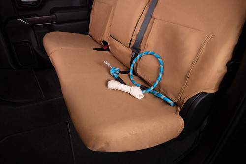 Covercraft 04-08 Ford F150 Polycotton SeatSaver Custom Front Row Seat Covers - Tan - SS3359PCTN Photo - out of package
