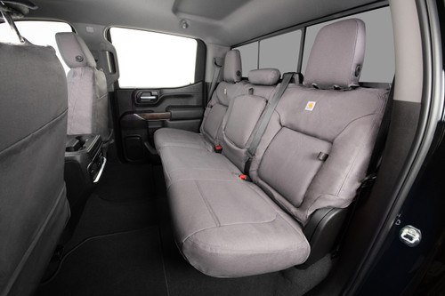 Covercraft 21-24 Ford Expedition Carhartt PrecisionFit Custom Second Row Seat Covers - Gravel - GTF4264CAGY Photo - out of package