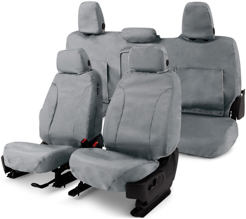 Covercraft 11-14 Ford F150 Waterproof Polyester SeatSaver Custom Front Row Seat Covers - Grey - SS3419WFGY Photo - out of package