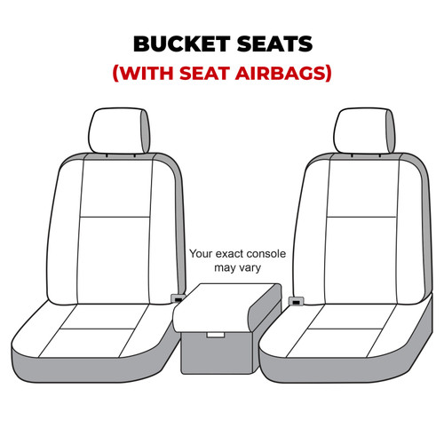 Covercraft 19-20 Ford F150 Polycotton SeatSaver Custom Front Row Seat Covers - Taupe - SS3473PCTP Photo - out of package