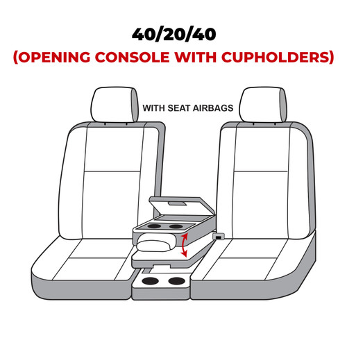 Covercraft 19-20 Ford F150 Waterproof Polyester SeatSaver Custom Front Row Seat Covers - Taupe - SS3477WFTP Photo - out of package