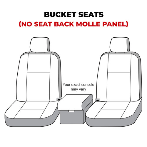 Covercraft 21-24 Ford Bronco Polycotton SeatSaver Custom Front Row Seat Covers - Misty Grey - SS2559PCCT Photo - out of package