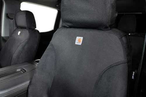 Covercraft 04-10 Ford F250 Carhartt Super Dux SeatSaver Custom Front Row Seat Covers - Black - SSC2396COBK Photo - out of package