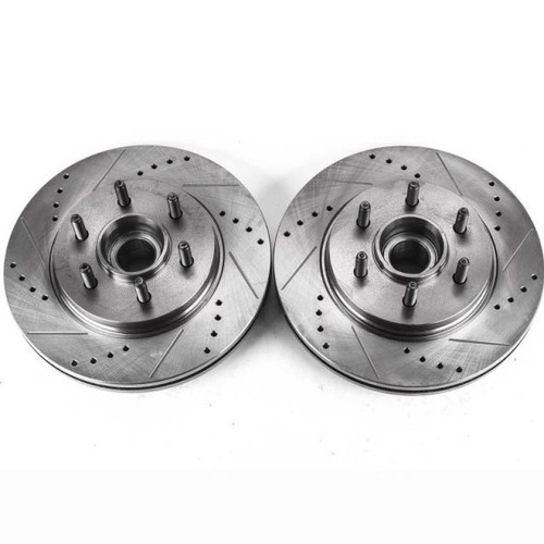 Power Stop 06-08 Lincoln Mark LT Front Drilled & Slotted Rotor - Pair - AR8594XPR Photo - Primary